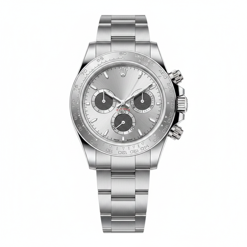 Men's Chronograph Watch Silver Dial