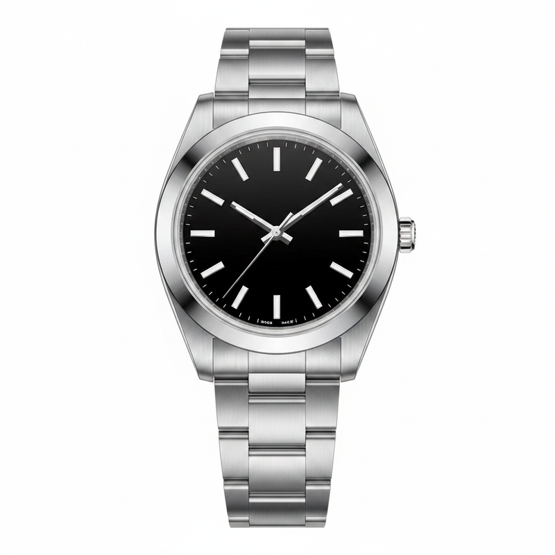 Men's Automatic Wristwatch, Black Dial