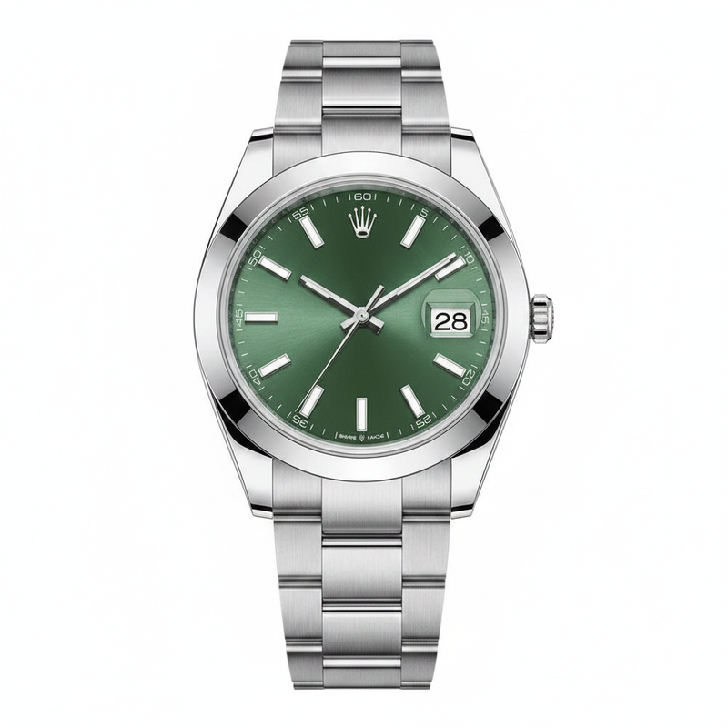 Green Dial Watch 41mm Jubilee Bracelet