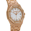 Audemars Piguet Royal Oak 77451OR.ZZ.1361OR.03 'Ladies' Rose Gold Silver Dial Diamond Bezel