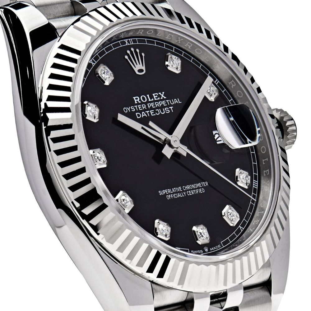 [Bundle Kit 2 pcs] Automatic Black Diamond Dial Watch