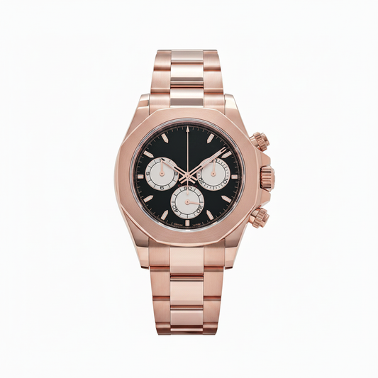 Rose Gold Chronograph Watch