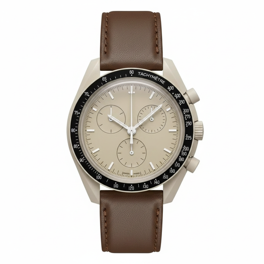 Chronograph Watch with Planet Design