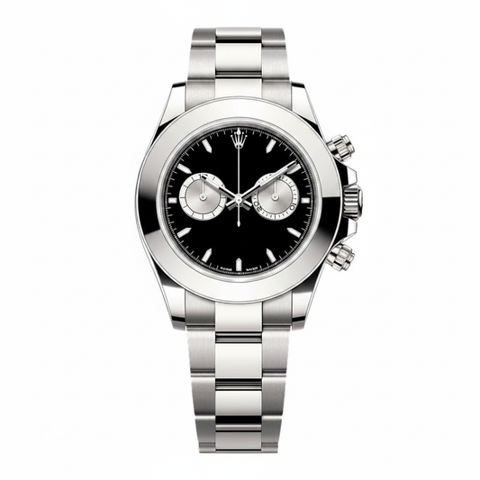 Men's White Gold Chronograph Watch