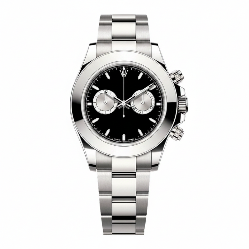 Men's White Gold Chronograph Watch
