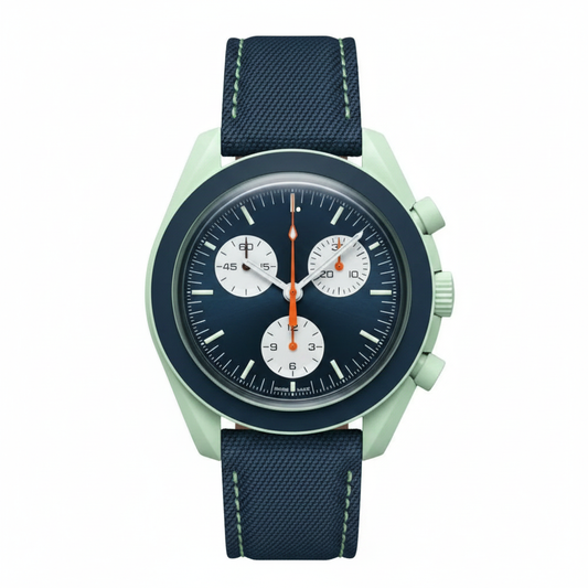 Earth-themed Chronograph Watch