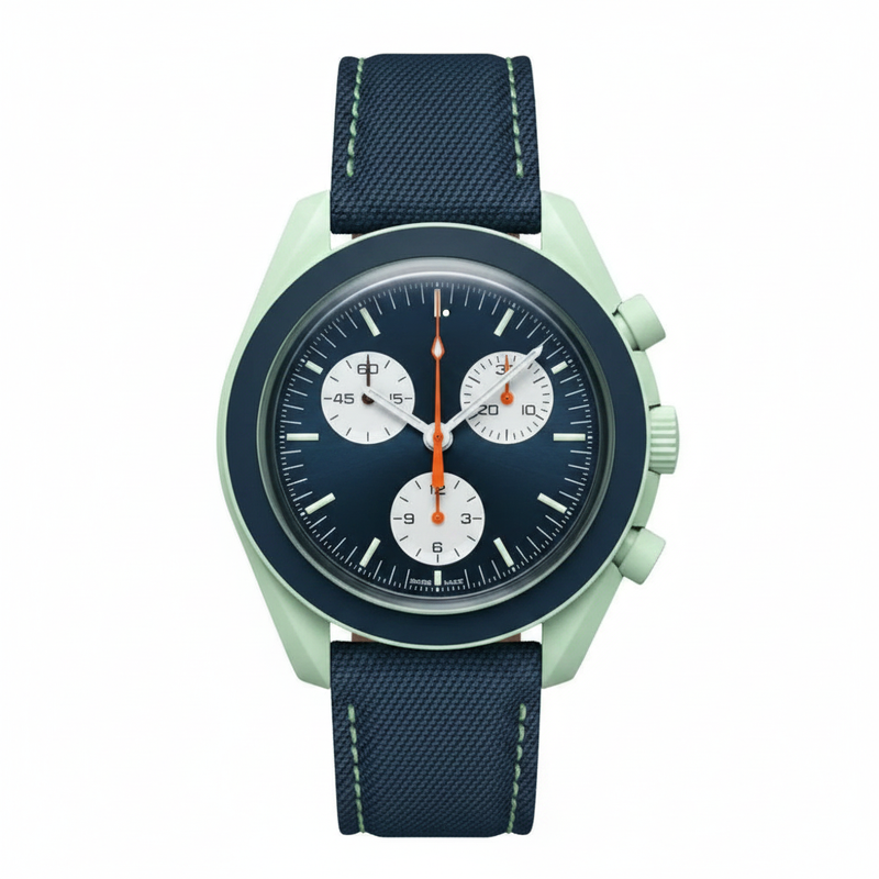 Earth-themed Chronograph Watch