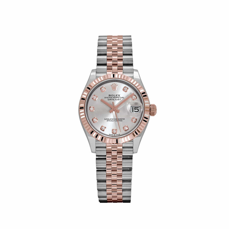 Rolex Datejust 31 278271 'Ladies' Stainless Steel Rose Gold Silver Diamond Dial (2024)